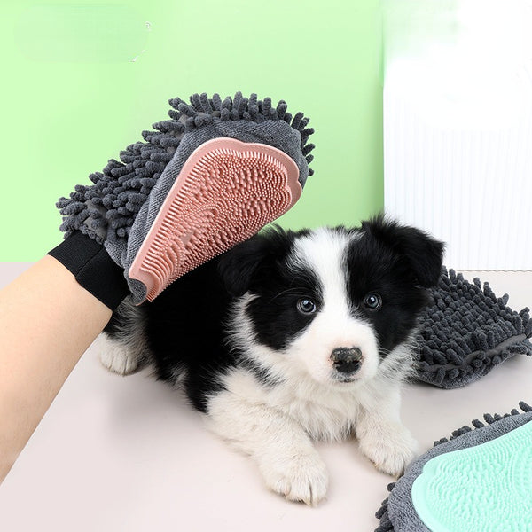 Pet Bathing Brush 2-in-1 Grooming Glove