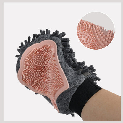 Pet Bathing Brush 2-in-1 Grooming Glove