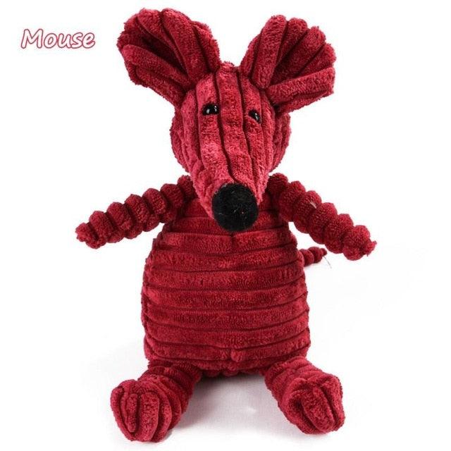 Animal Shape Squeaky Plush Dog Toys - Dogiie