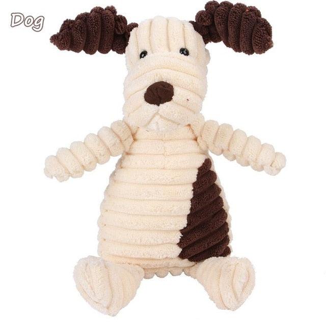 Animal Shape Squeaky Plush Dog Toys - Dogiie